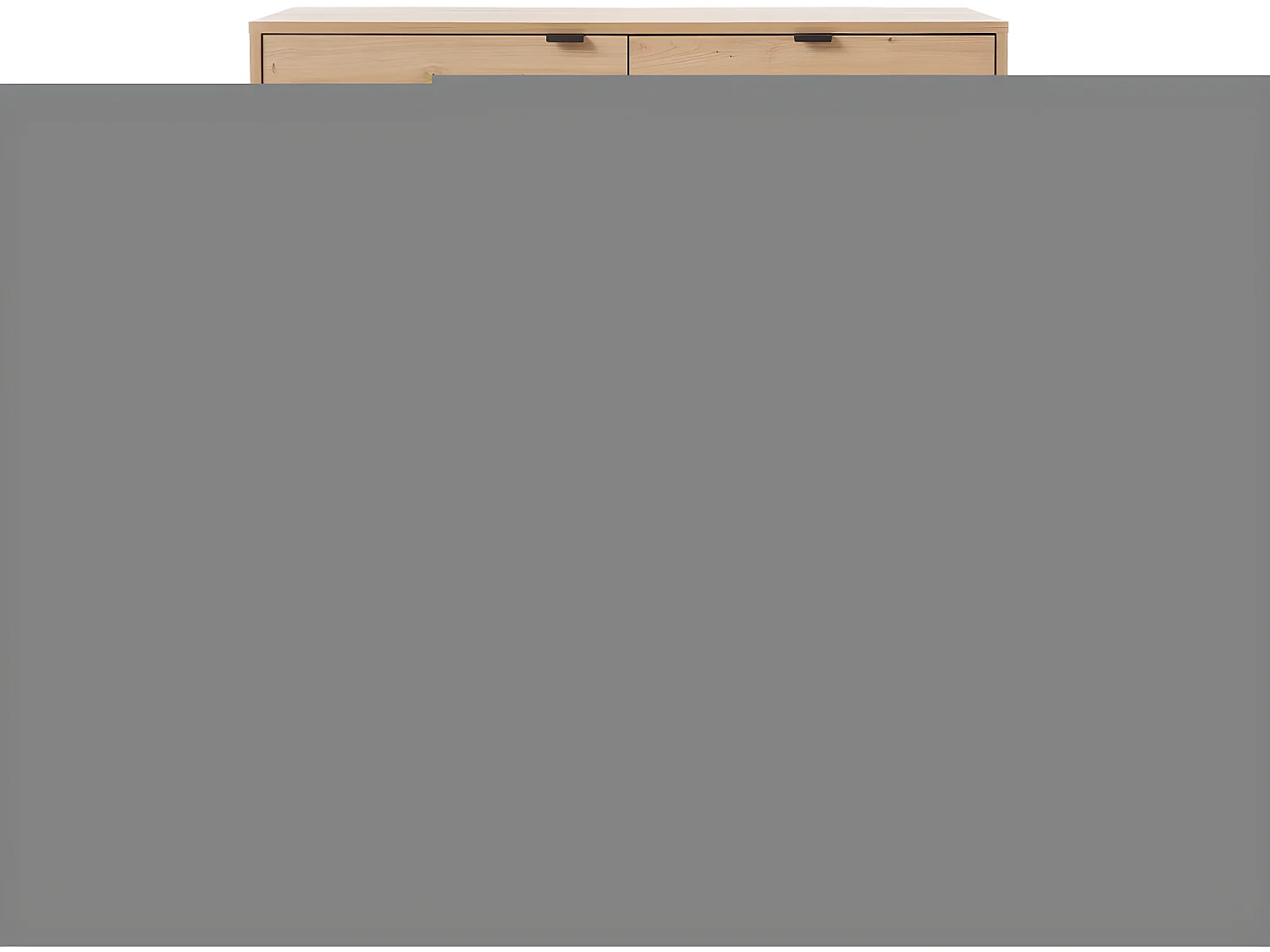 Buffet 1 porte 4 tiroirs Leonie Bois et Metal