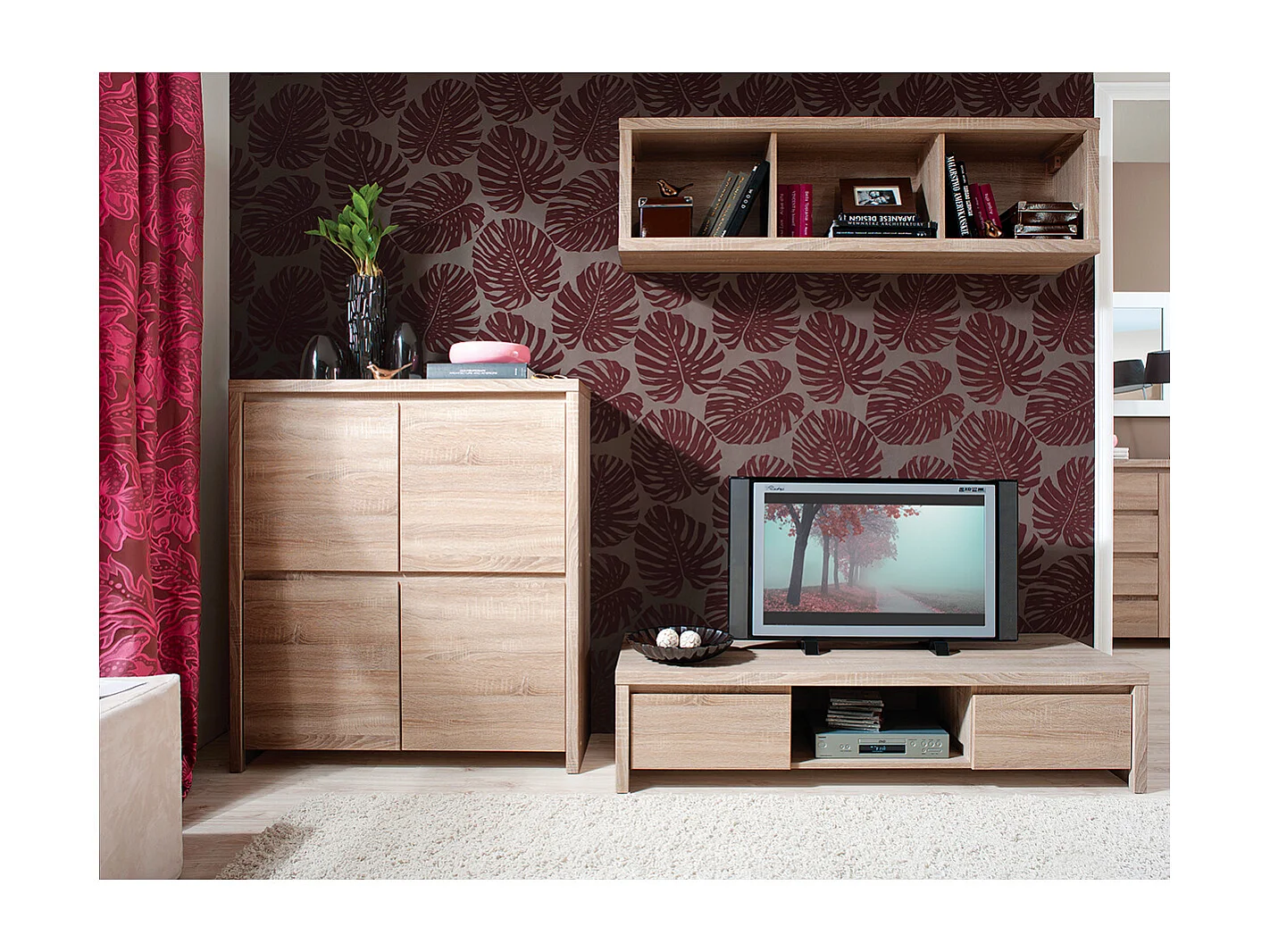 Sideboard 4-türig Soren Holz