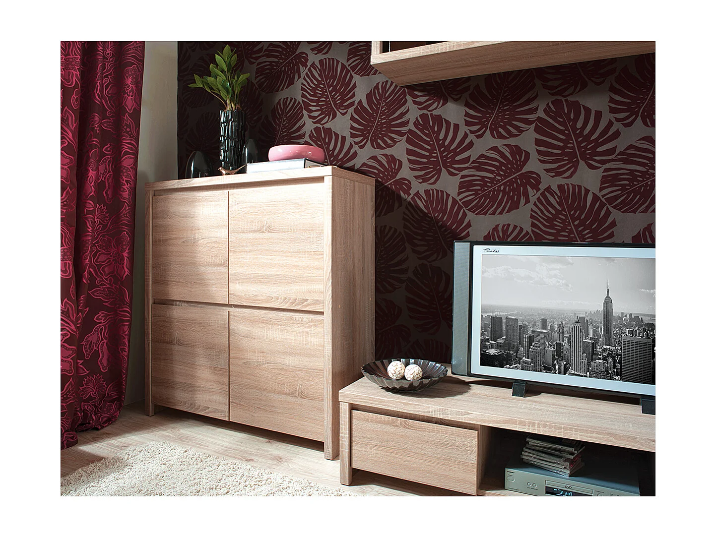 Soren Wood 4-door sideboard