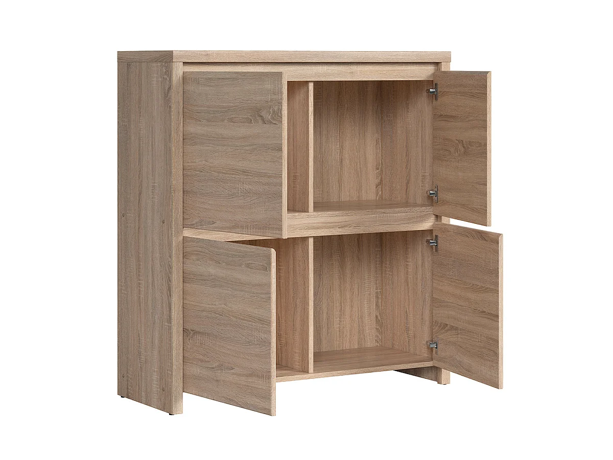 Soren Wood 4-dörrars sideboard