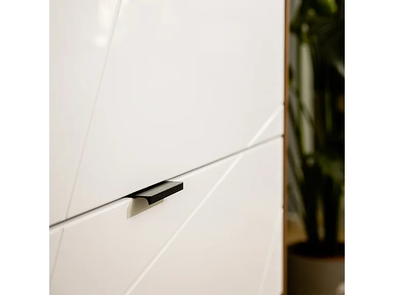 Buffet 3 tiroirs 1 porte Sven Blanc et Bois