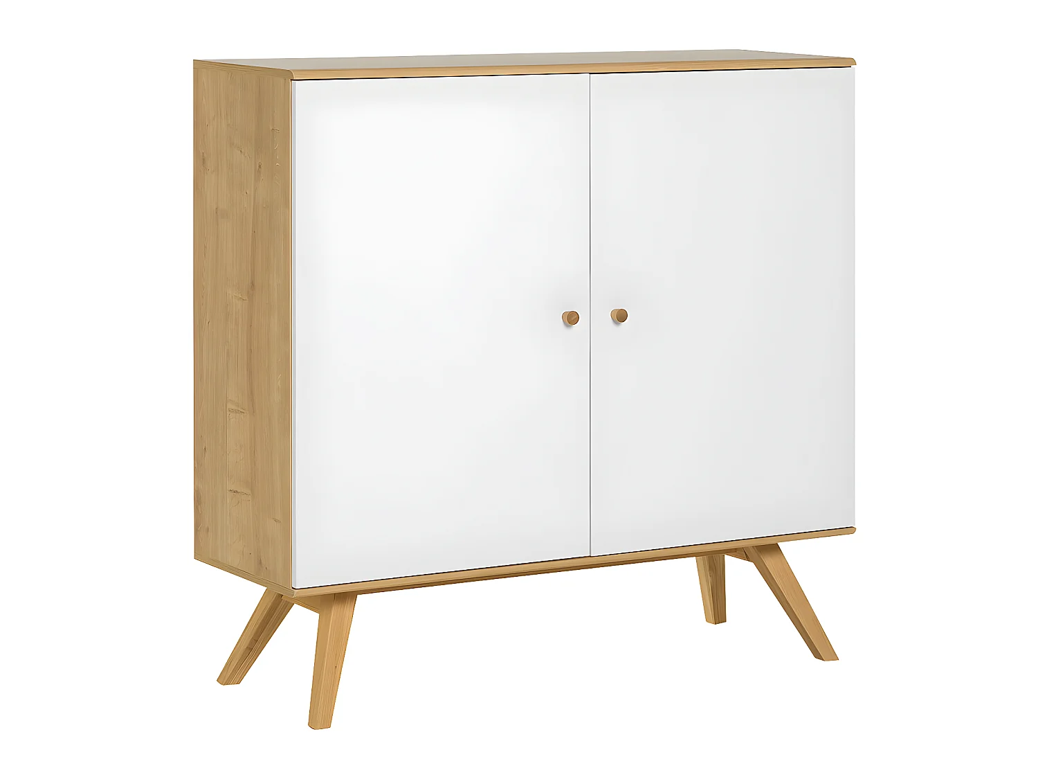 Buffet 2 portes Nature Blanc