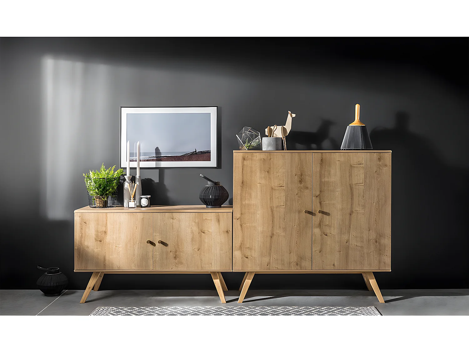 Buffet 2 portes Nature Bois