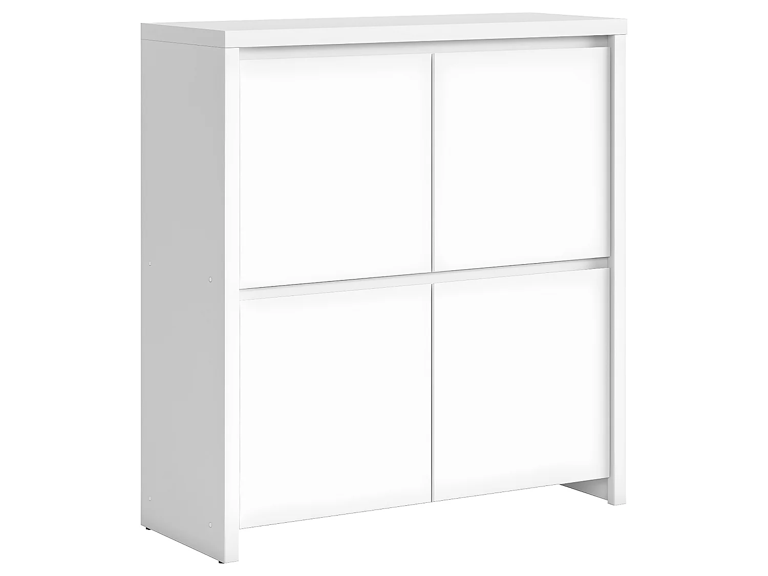 Aparador 4 portas Soren branco mate 112,5cm