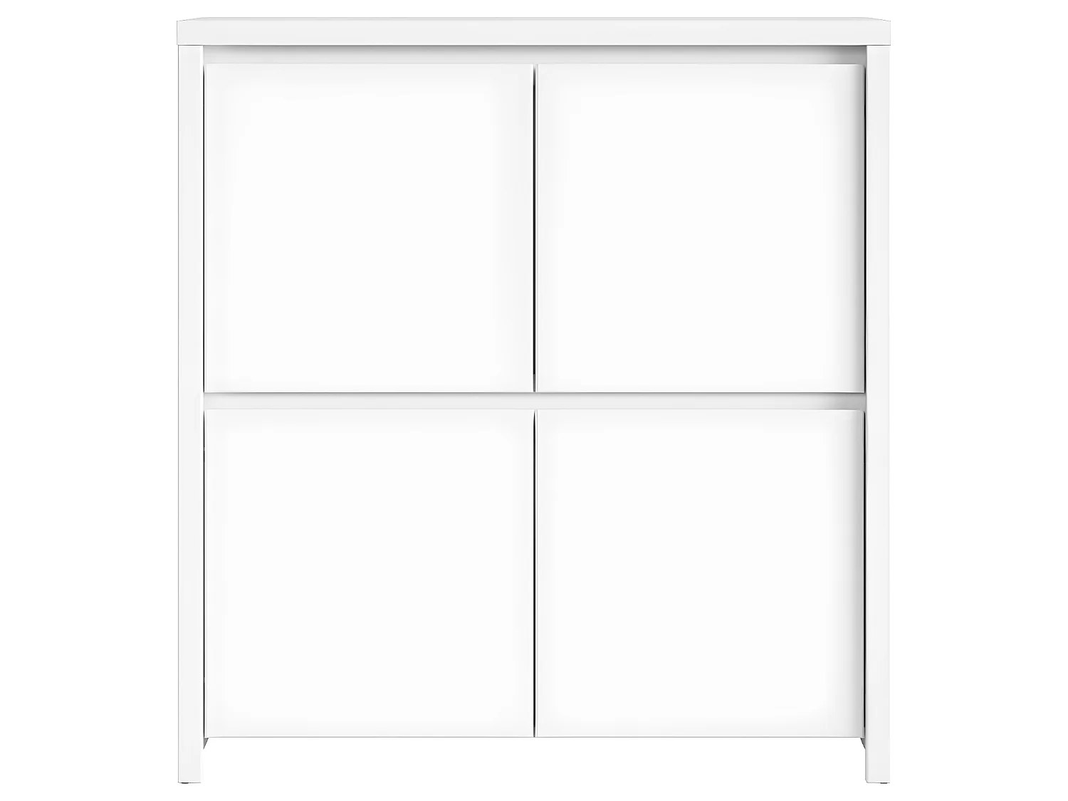 Aparador 4 portas Soren branco mate 112,5cm