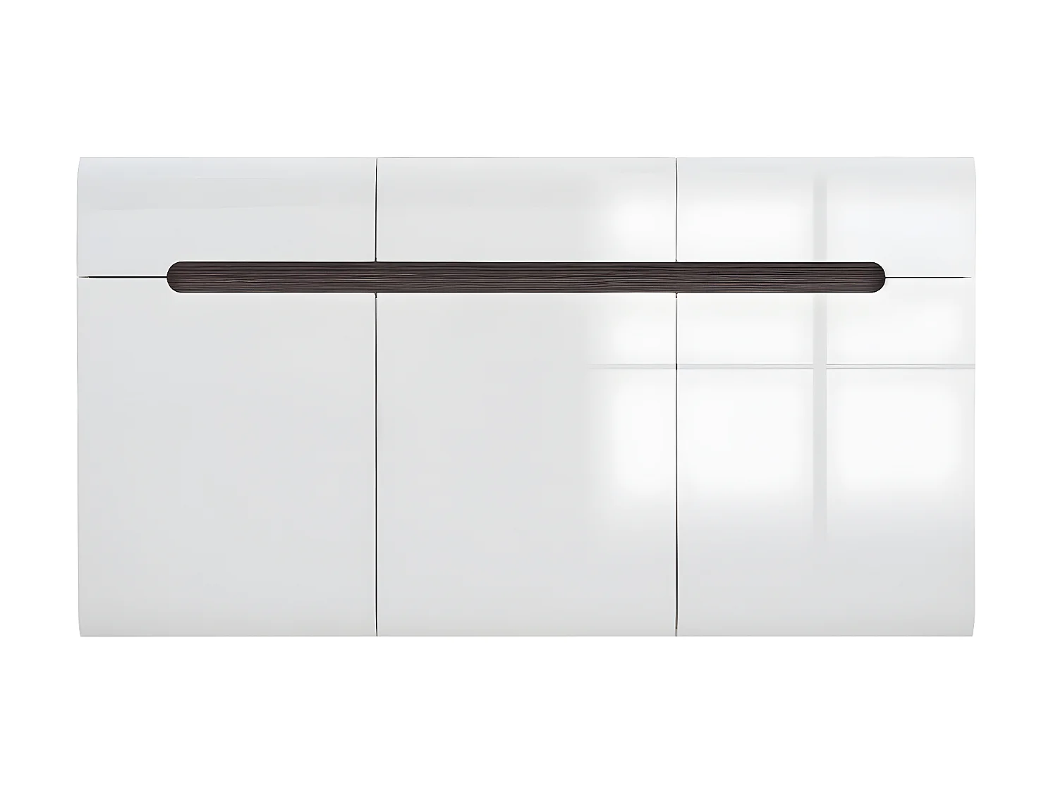 Aparador 3 portas 3 gavetas Darrel branco 84cm