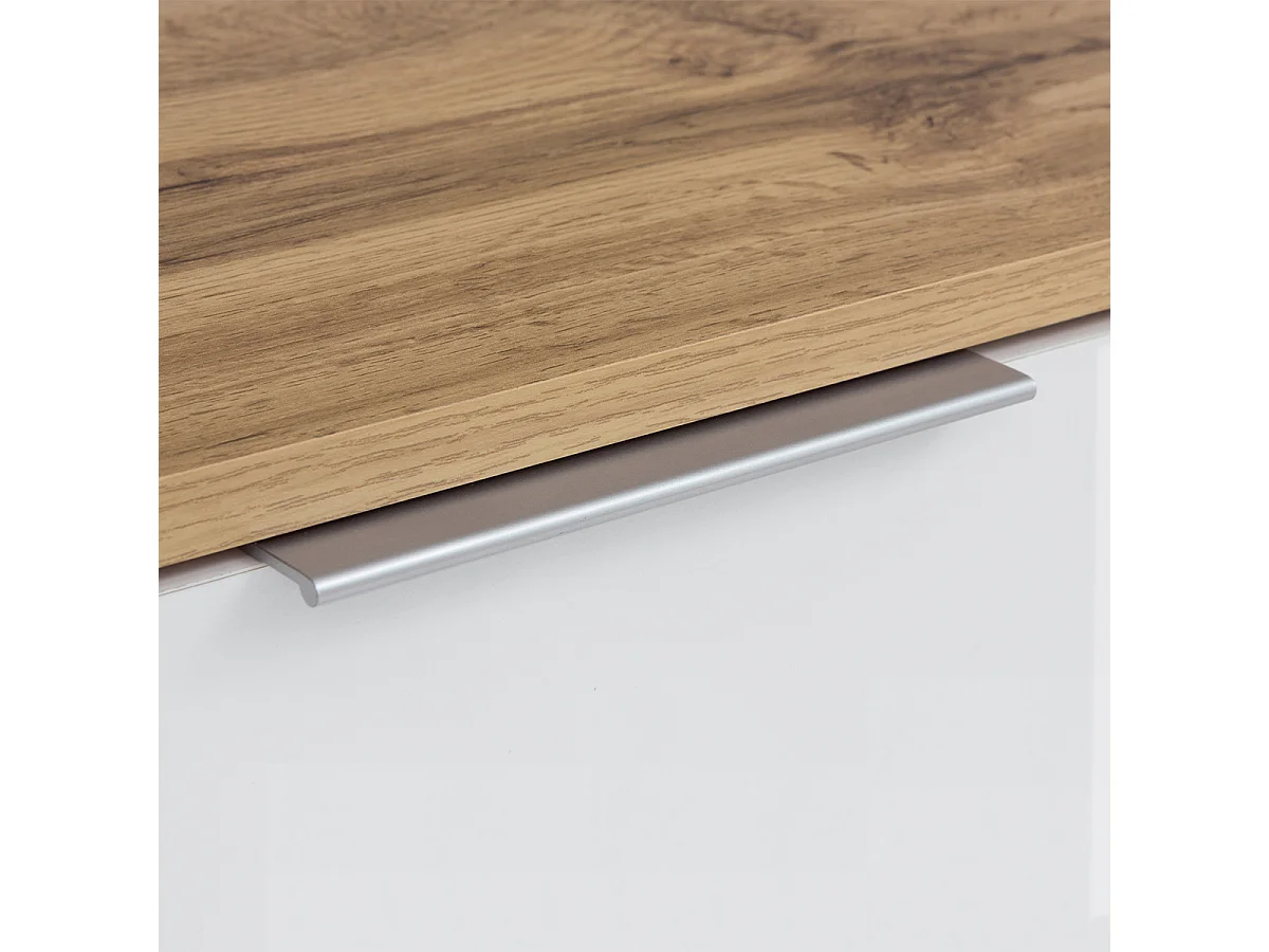 Selma Wit en Hout 4-deurs dressoir