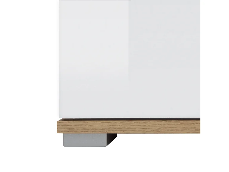 Selma Wit en Hout 4-deurs dressoir