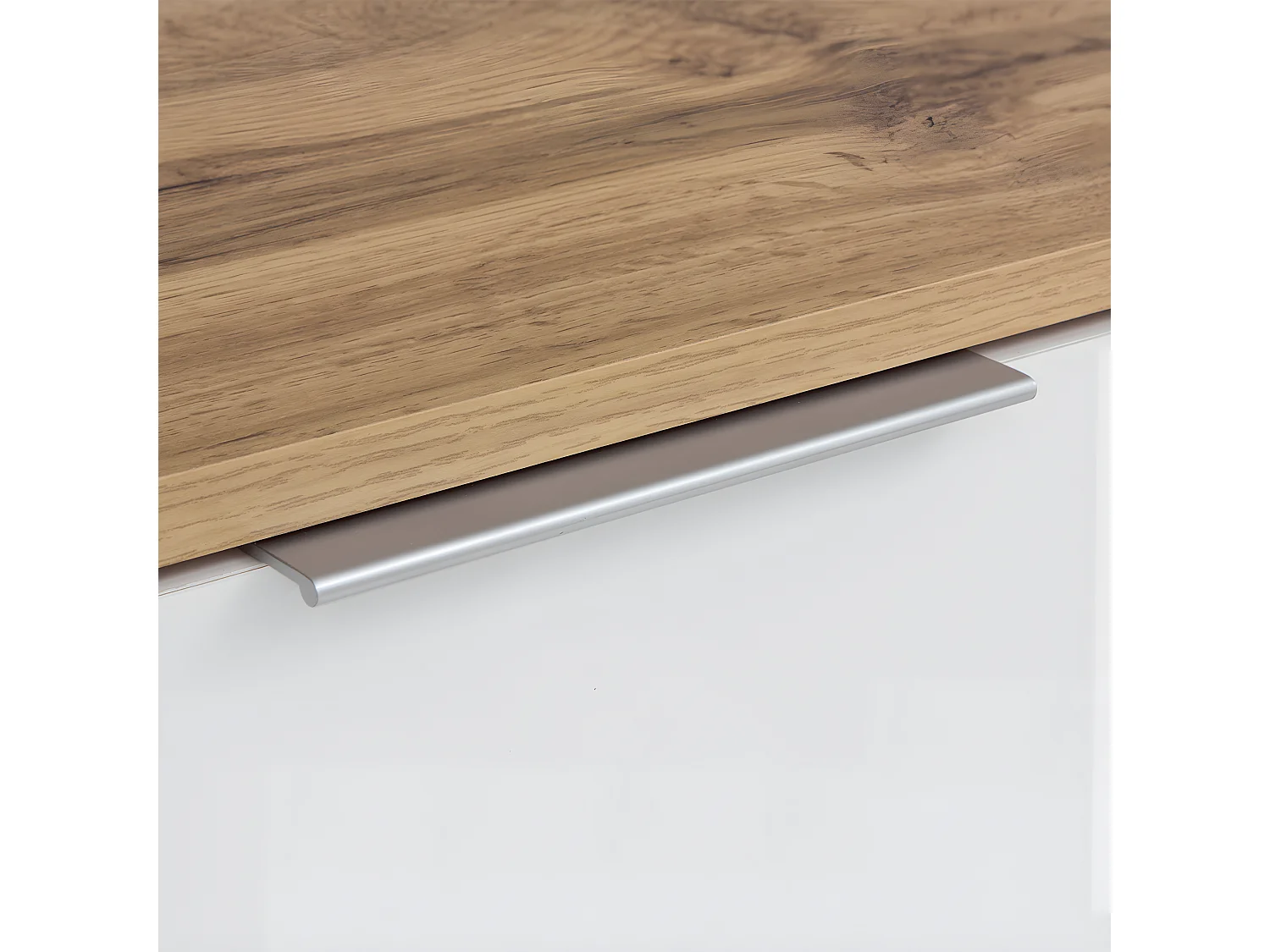 Buffet 4 portes Selma Blanc et Bois