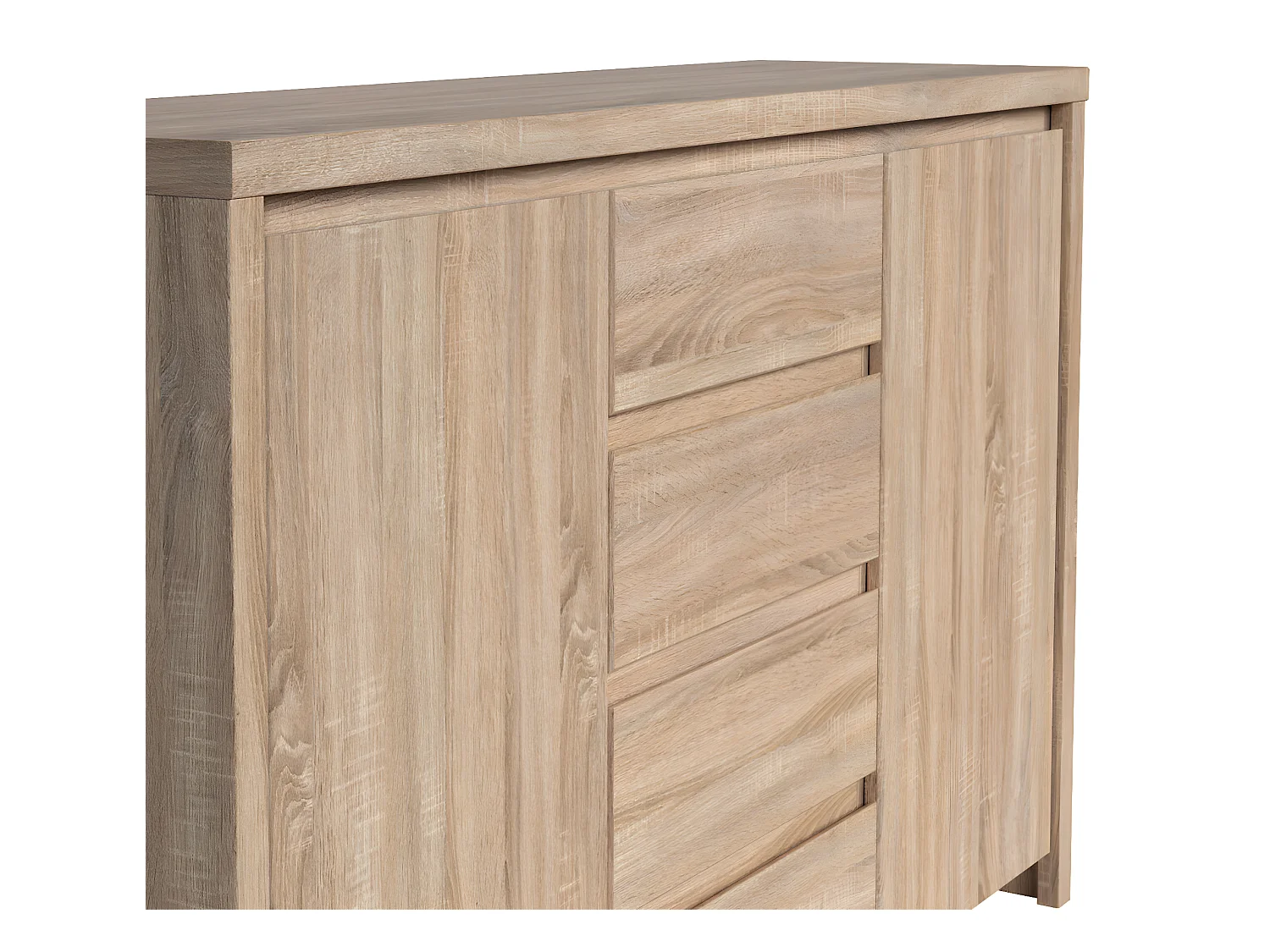 Buffet 2 portes 4 tiroirs Soren Bois