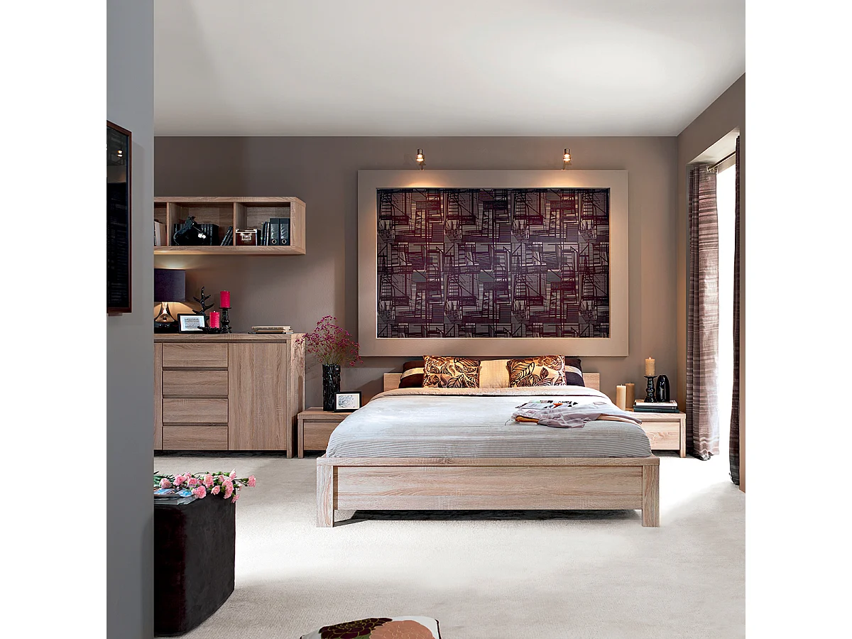 Buffet 2 portes 4 tiroirs Soren Bois