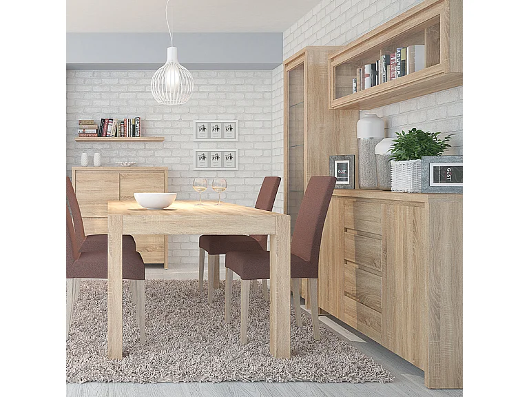 Buffet 2 portes 4 tiroirs Soren Bois