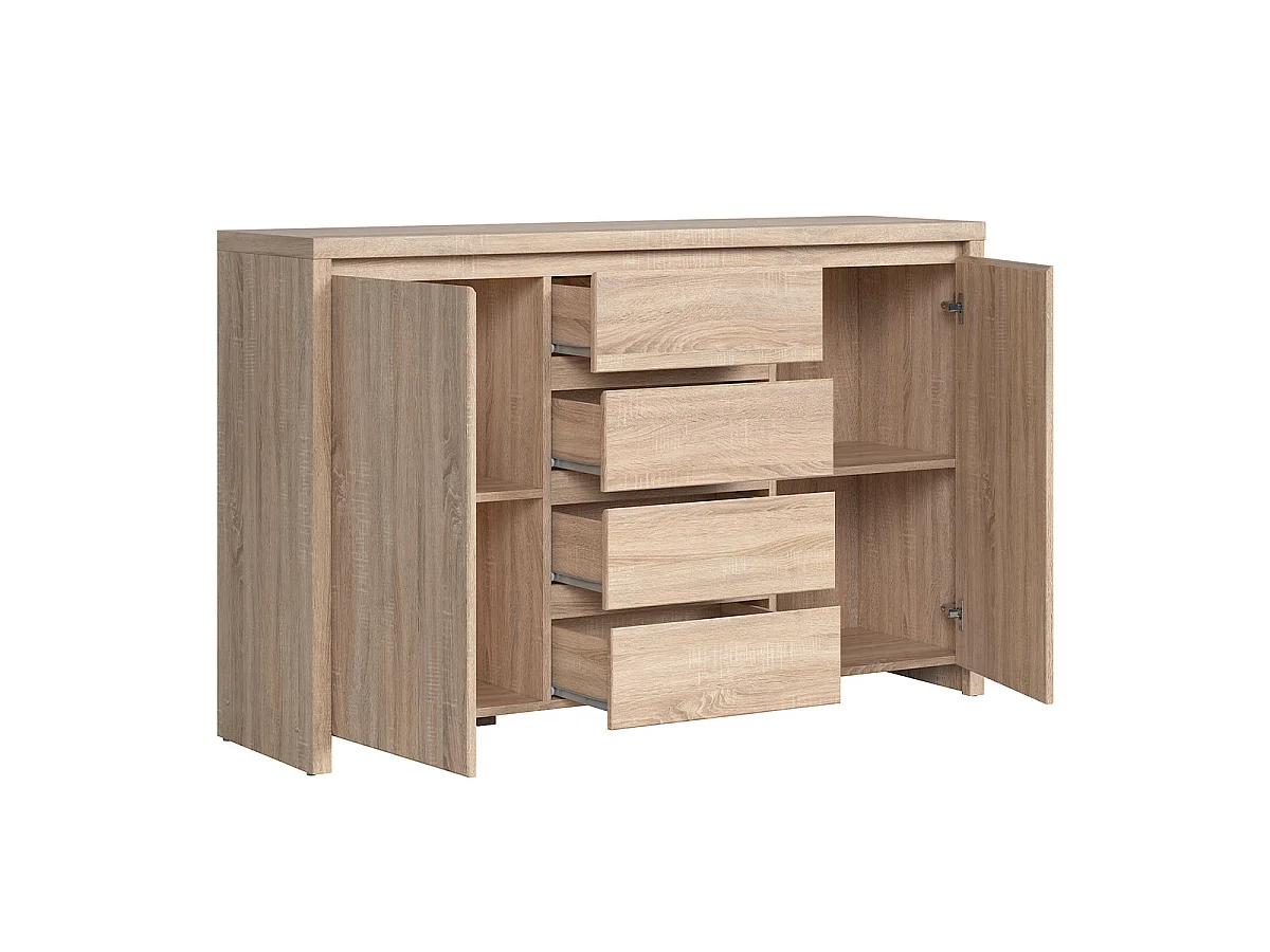 2-door sideboard 4 drawers Soren Wood