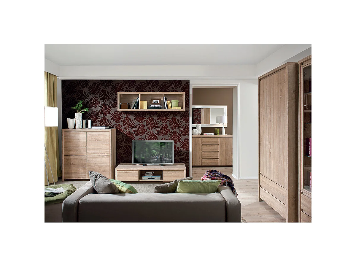 2-door sideboard 4 drawers Soren Wood