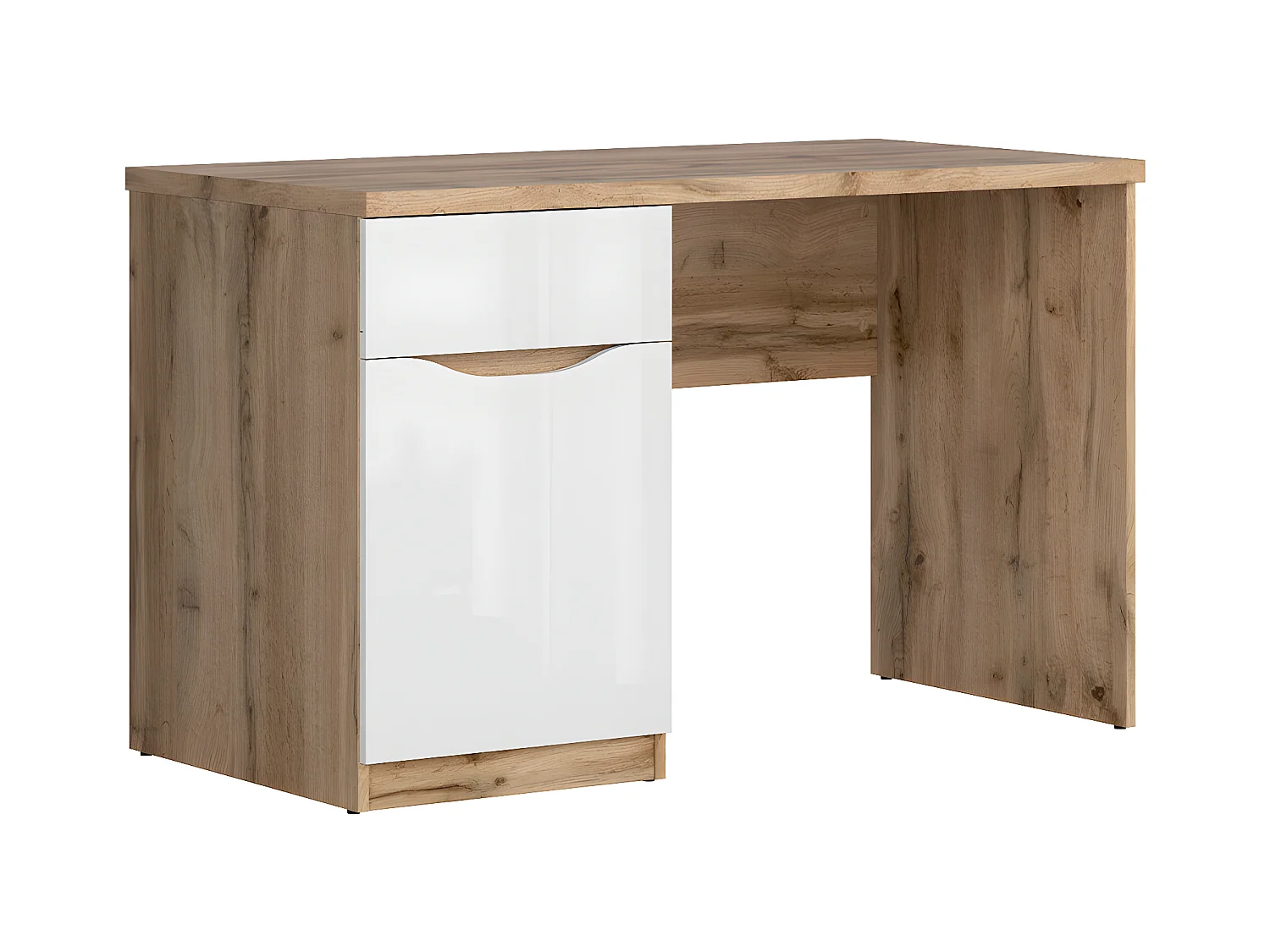 1-lade 1-deurs bureau June Wit en Hout