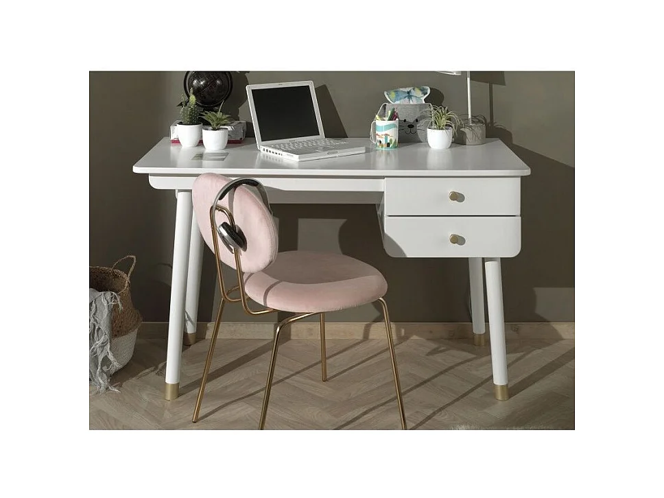 Bureau Enfant "Billy" 125cm Blanc