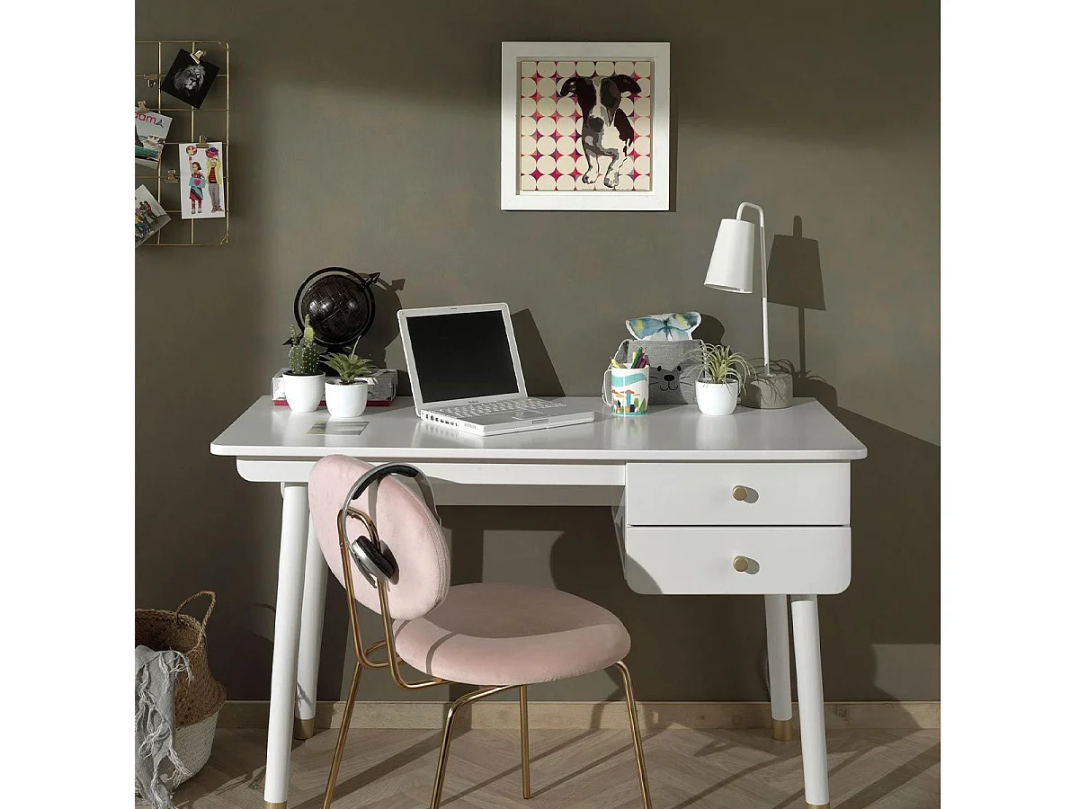 Bureau Enfant "Billy" 125cm Blanc