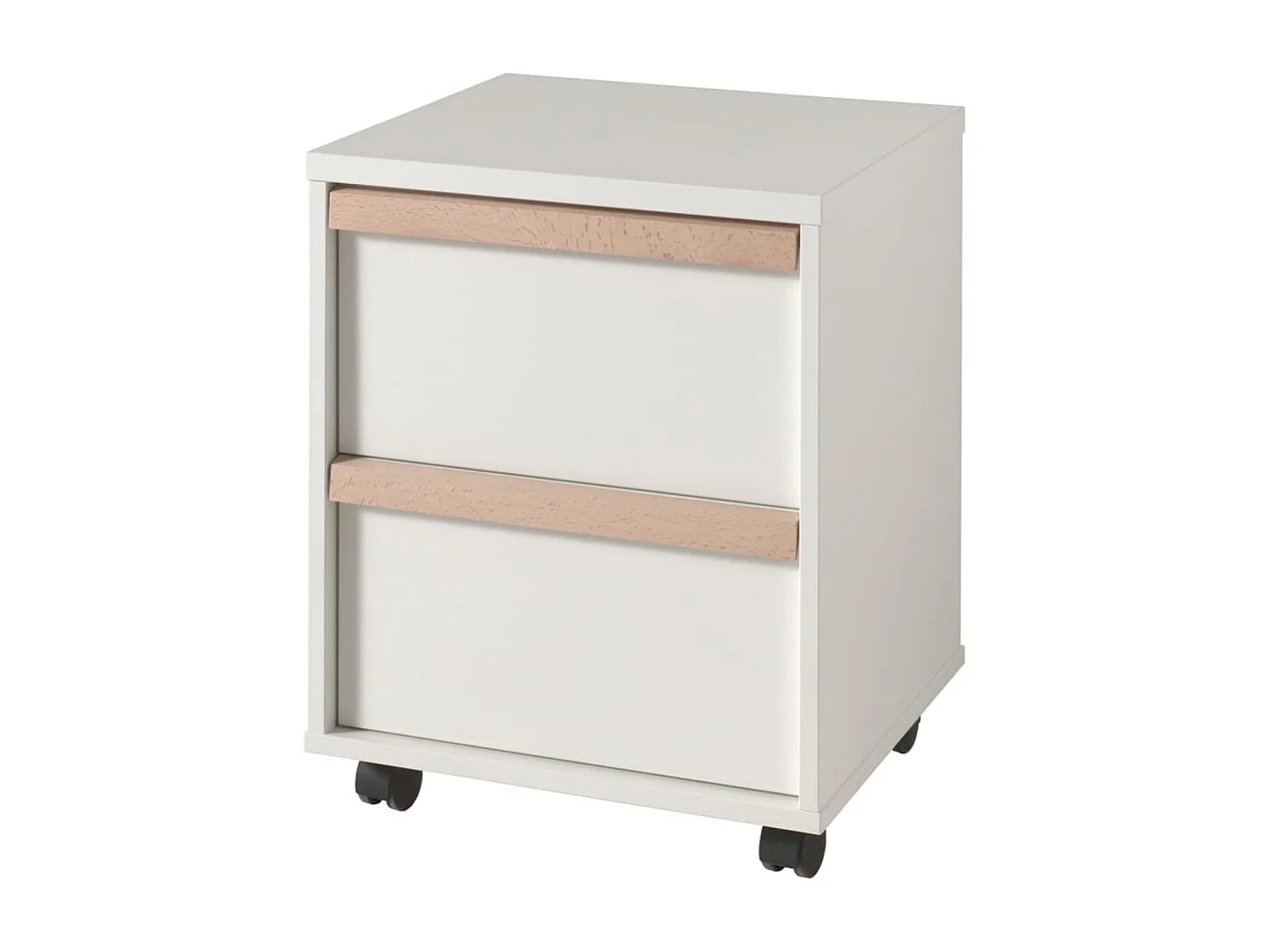 Caisson de Bureau 2 Tiroirs "London" 60cm Blanc