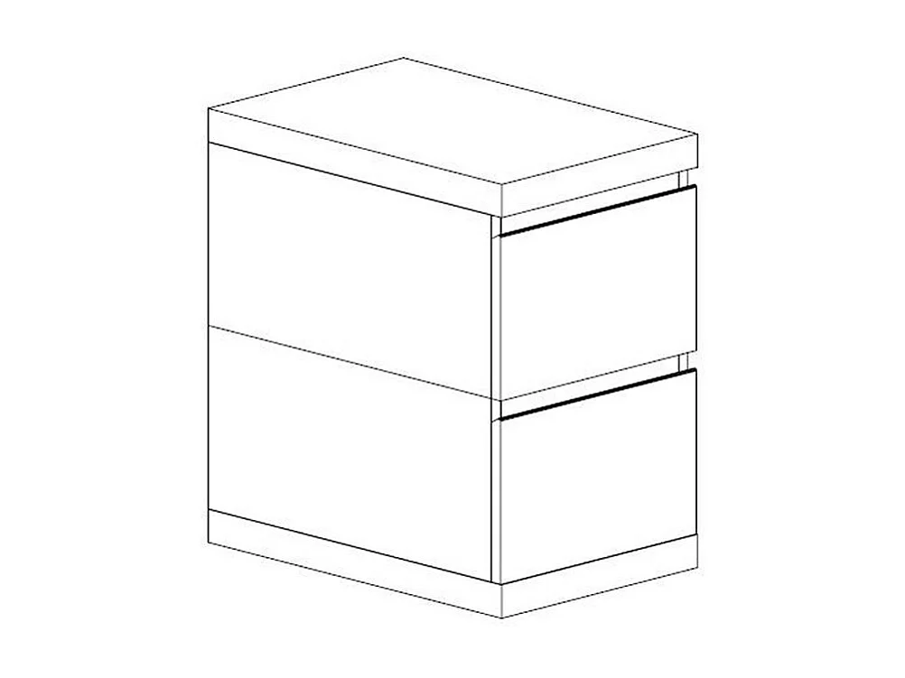Caisson de Bureau Enfant "Lara" 65cm Blanc