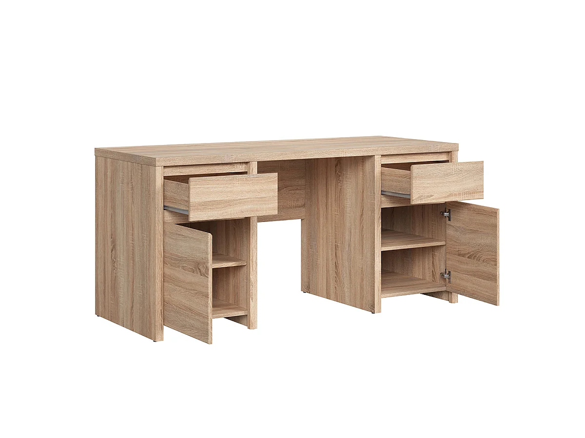 Soren Wood 2-deurs bureau met 2 lades