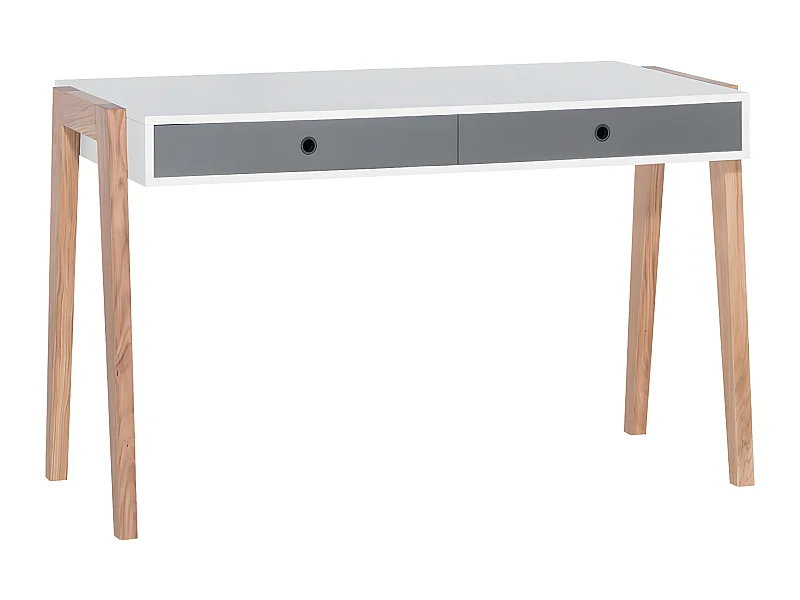 Bureau 2 tiroirs Concept Gris