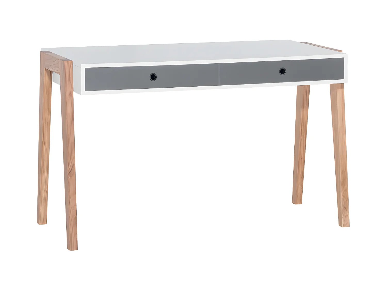 Bureau 2 tiroirs Concept Gris