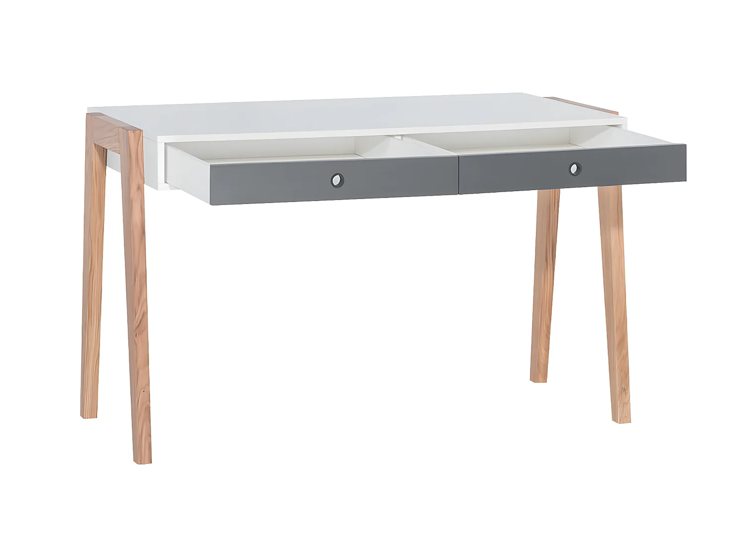 Bureau 2 tiroirs Concept Gris