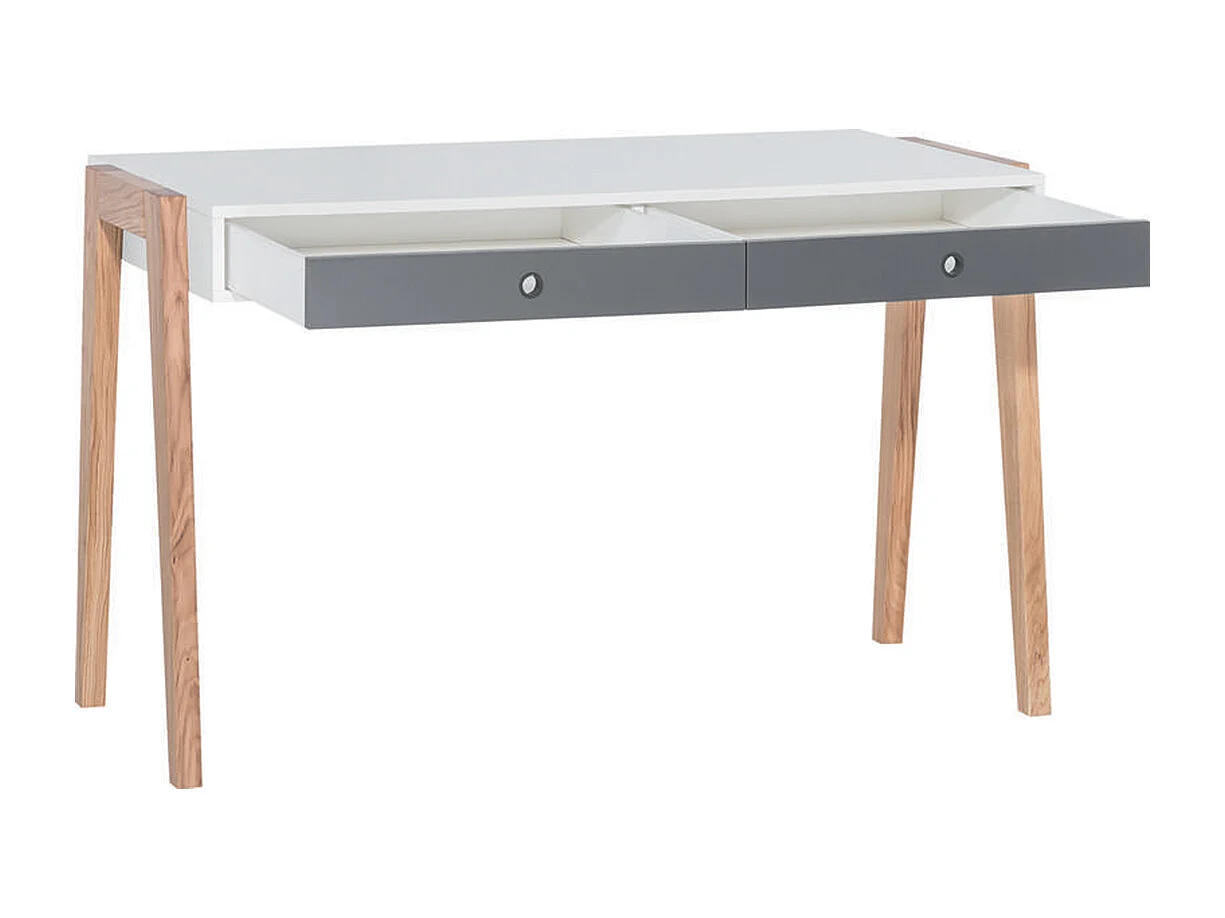 Bureau 2 tiroirs Concept Gris