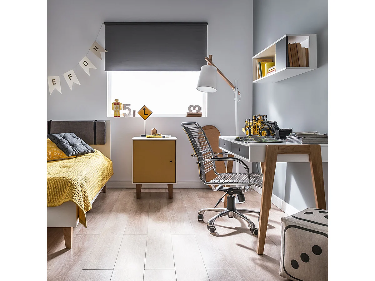 Bureau 2 tiroirs Concept Gris