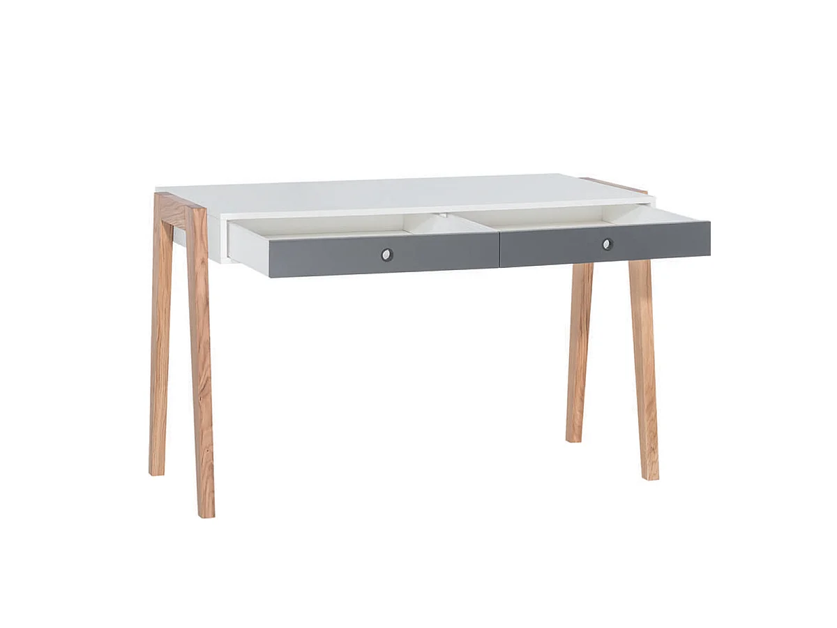 Vox Concept skrivebord med 2 skuffer, grå