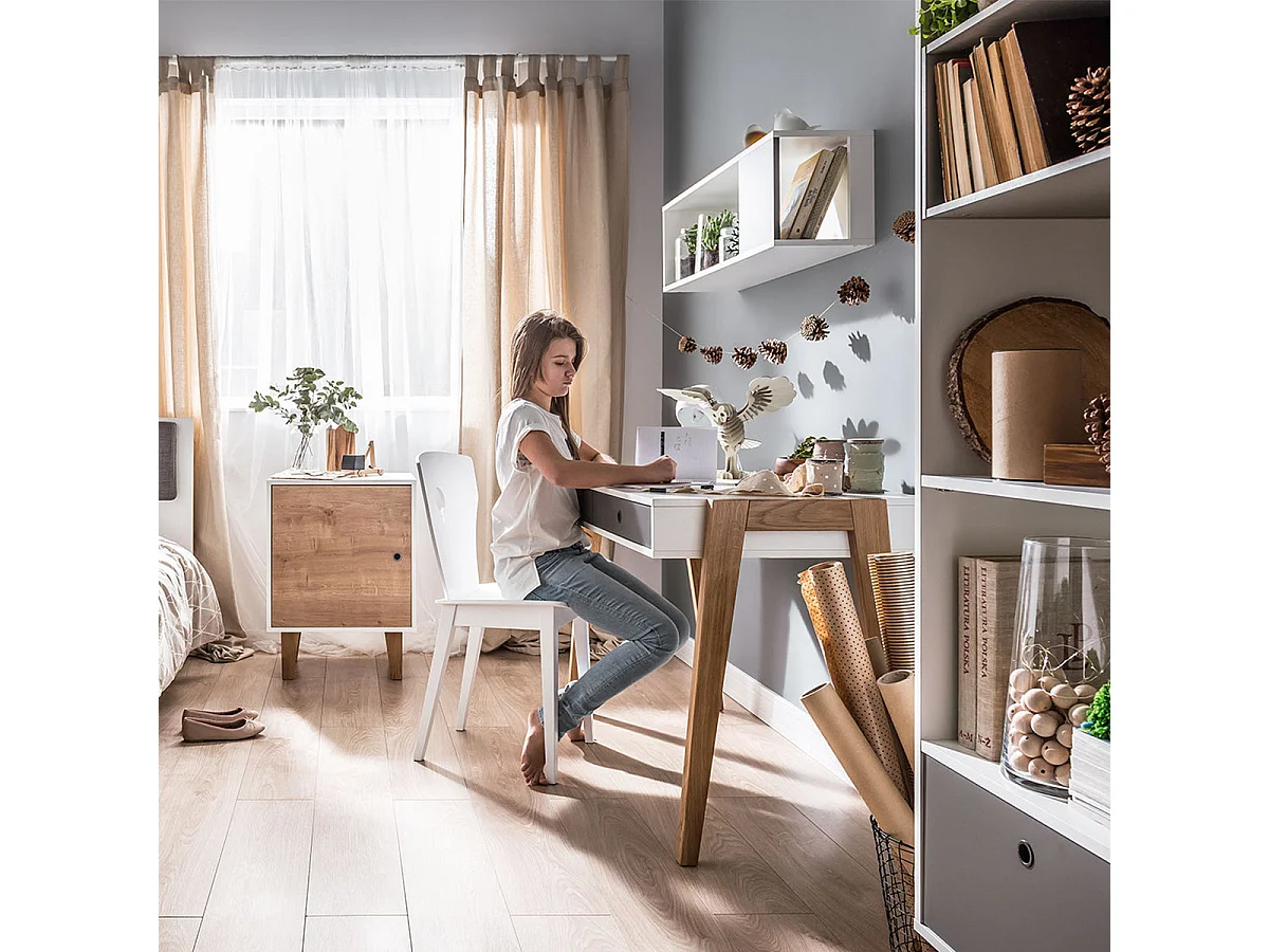 Vox Concept skrivebord med 2 skuffer, grå