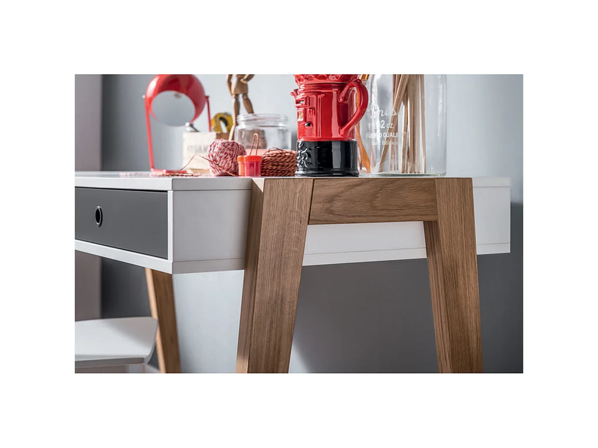 Vox Concept skrivebord med 2 skuffer, grå