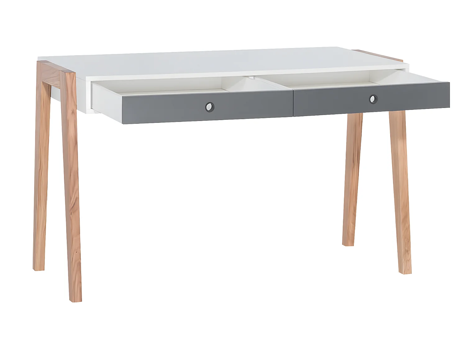 Bureau 2 tiroirs Concept Gris