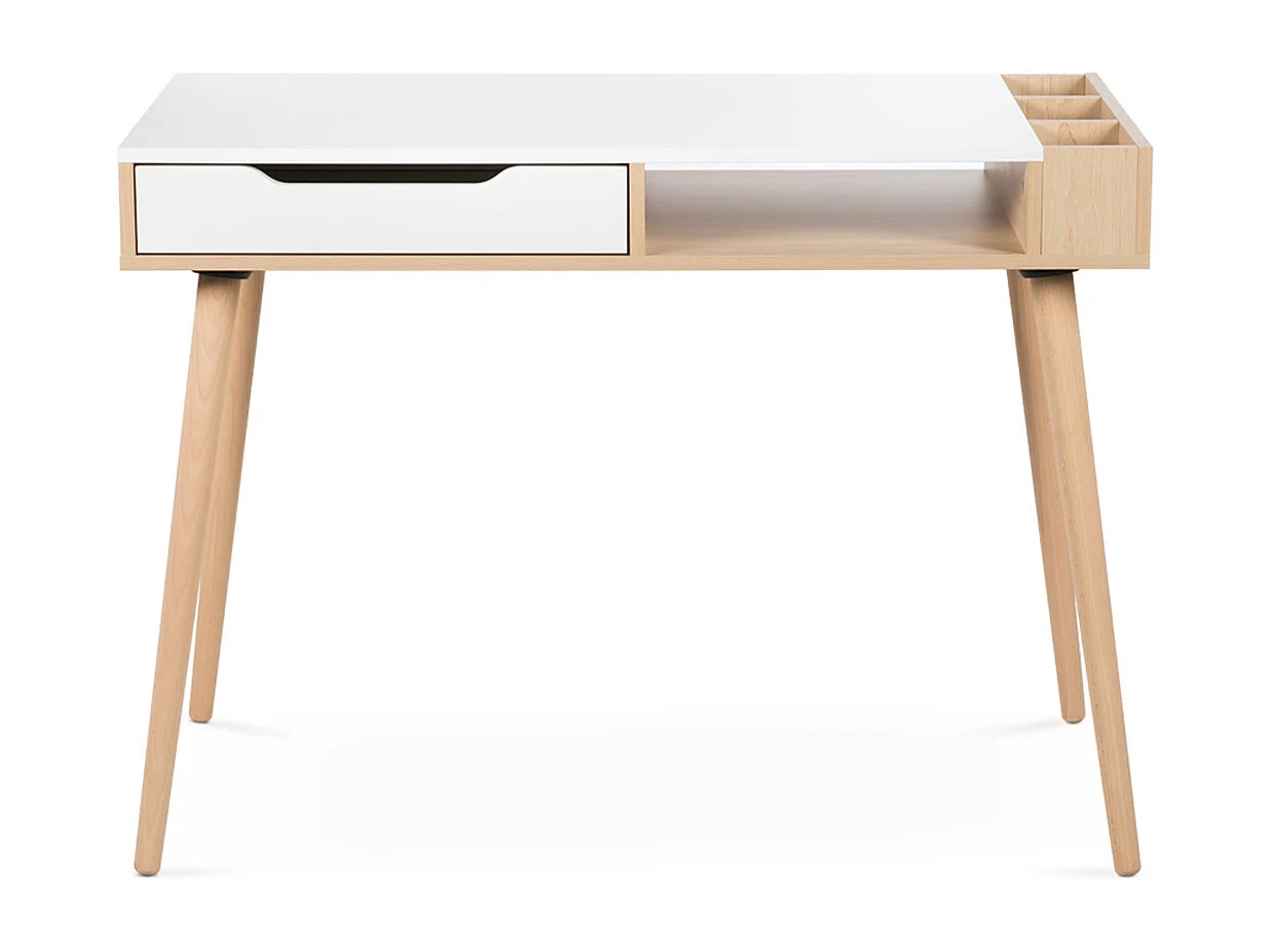 Biurko SOFIE białe/buk