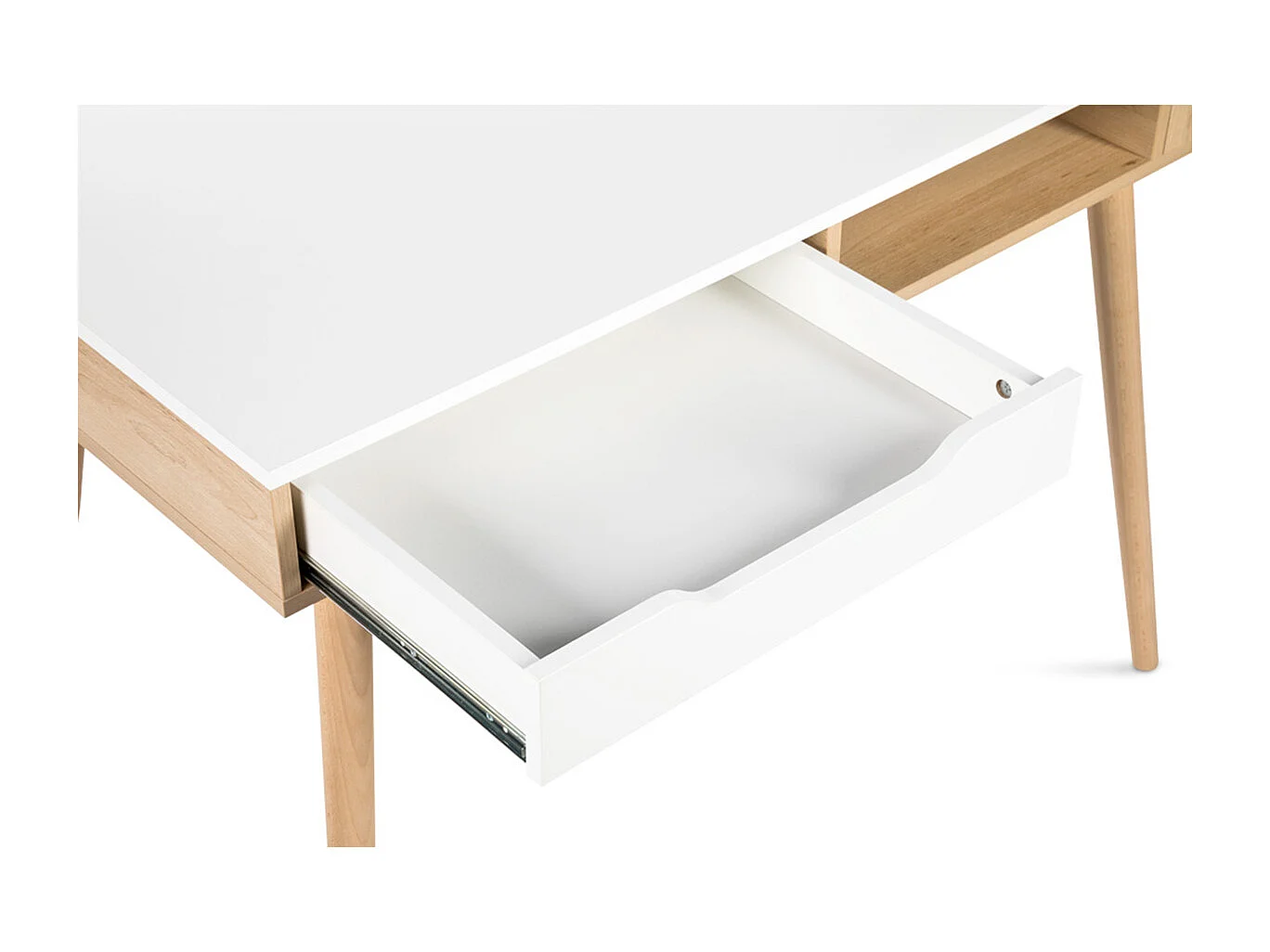 Biurko SOFIE białe/buk