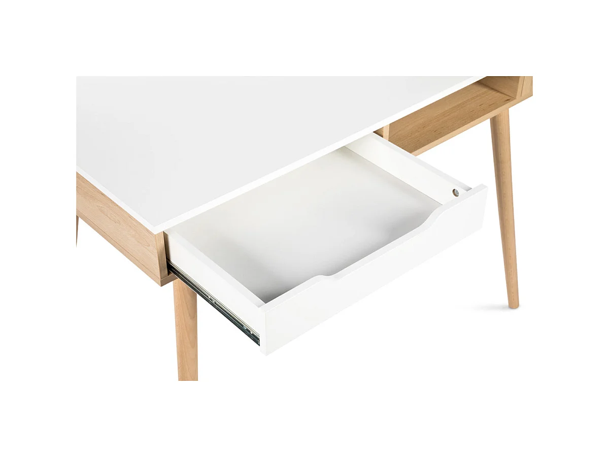 Bureau LittleSky by Klups Sofie Hêtre et Blanc