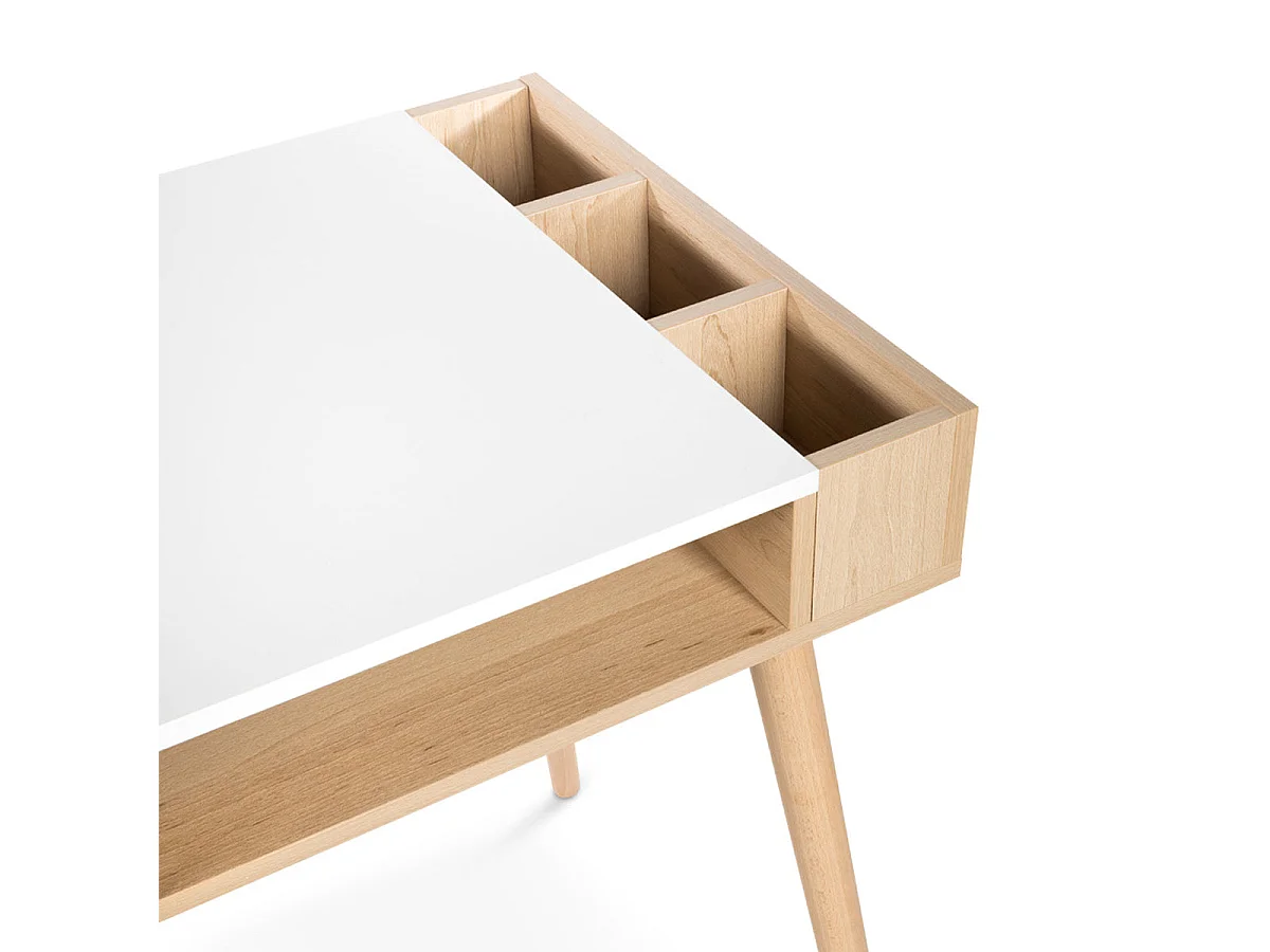 Bureau LittleSky by Klups Sofie Hêtre et Blanc