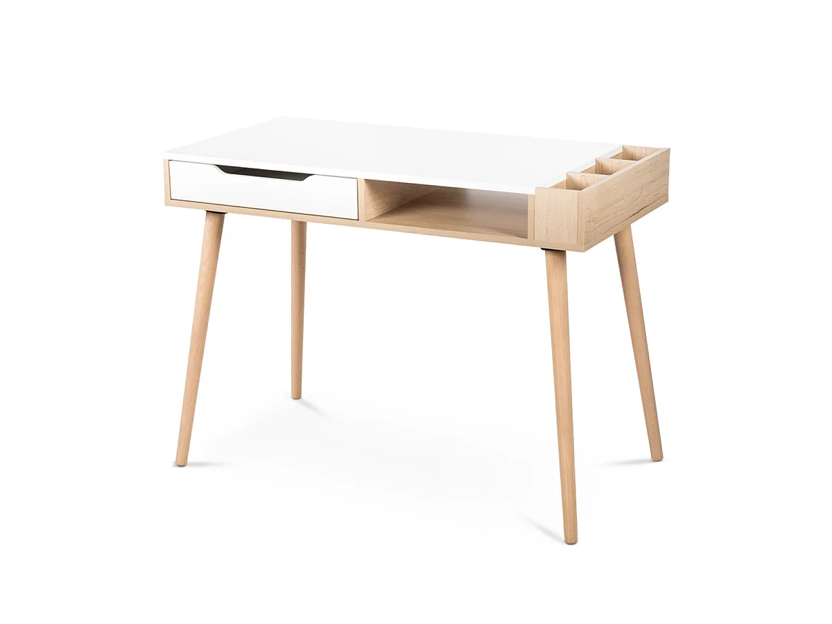 Bureau LittleSky by Klups Sofie Hêtre et Blanc