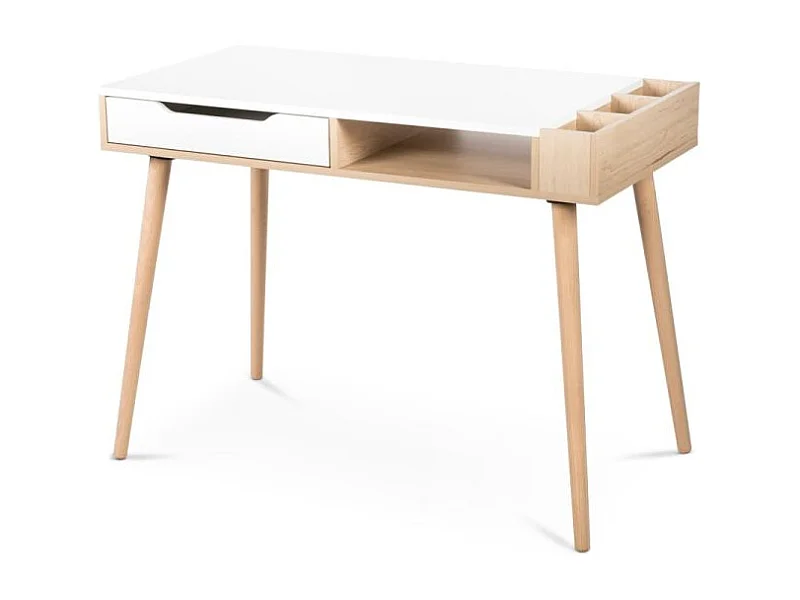 Biurko SOFIE białe/buk