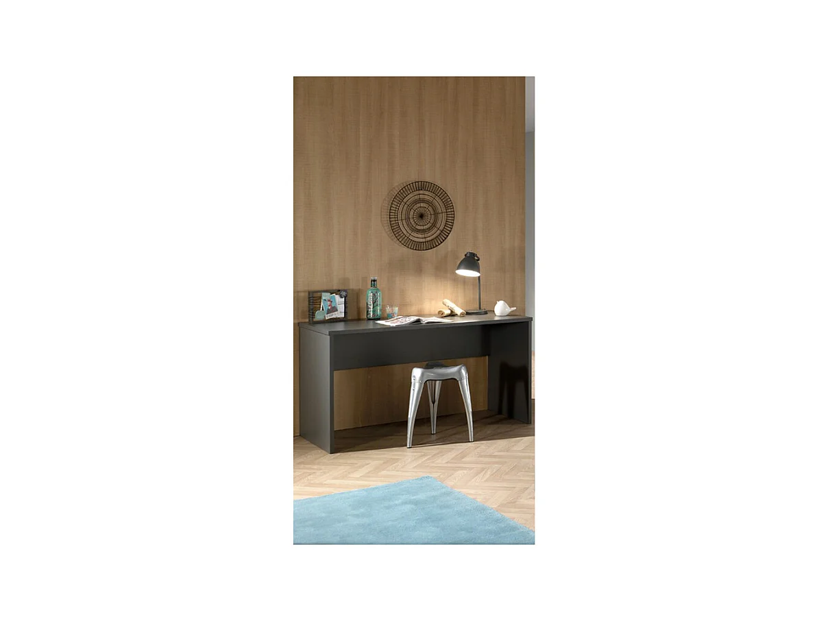 Escritorio de madera de haya gris antracita London
