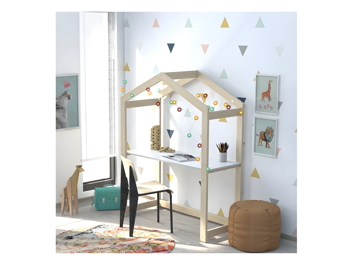 Bureau cabane YOYO - Bureau Réglable en hauteur