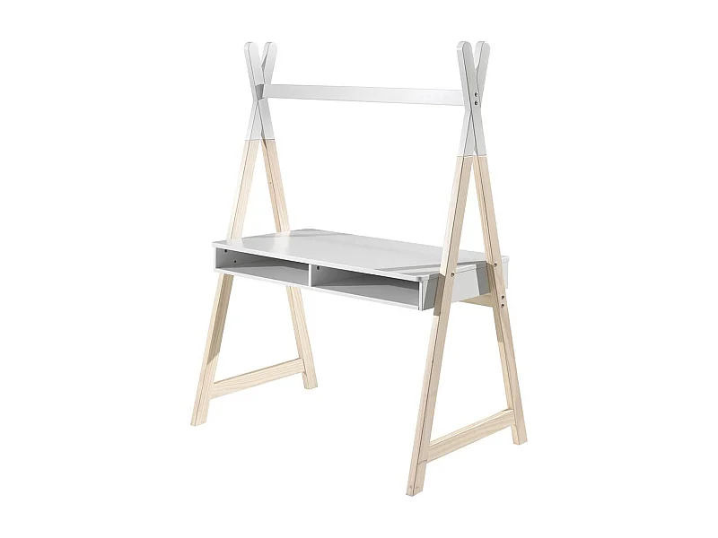 Bureau Enfant Tipi "Kiddy" 159cm Blanc