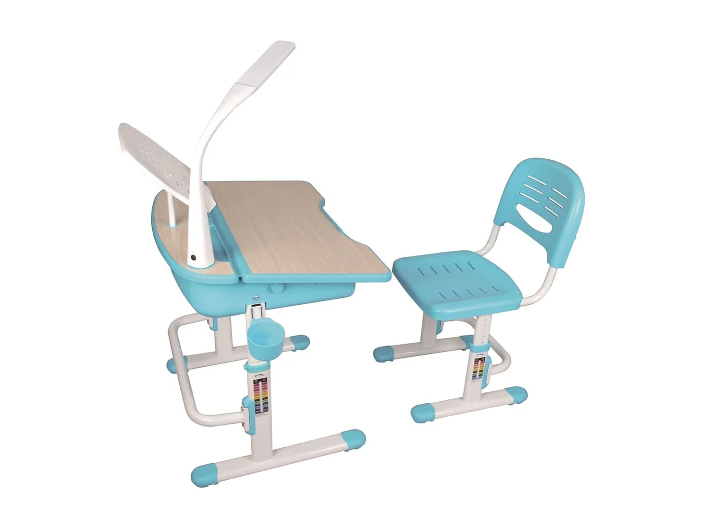 Bureau & Chaise Enfant "Comfortline" 70cm Bleu