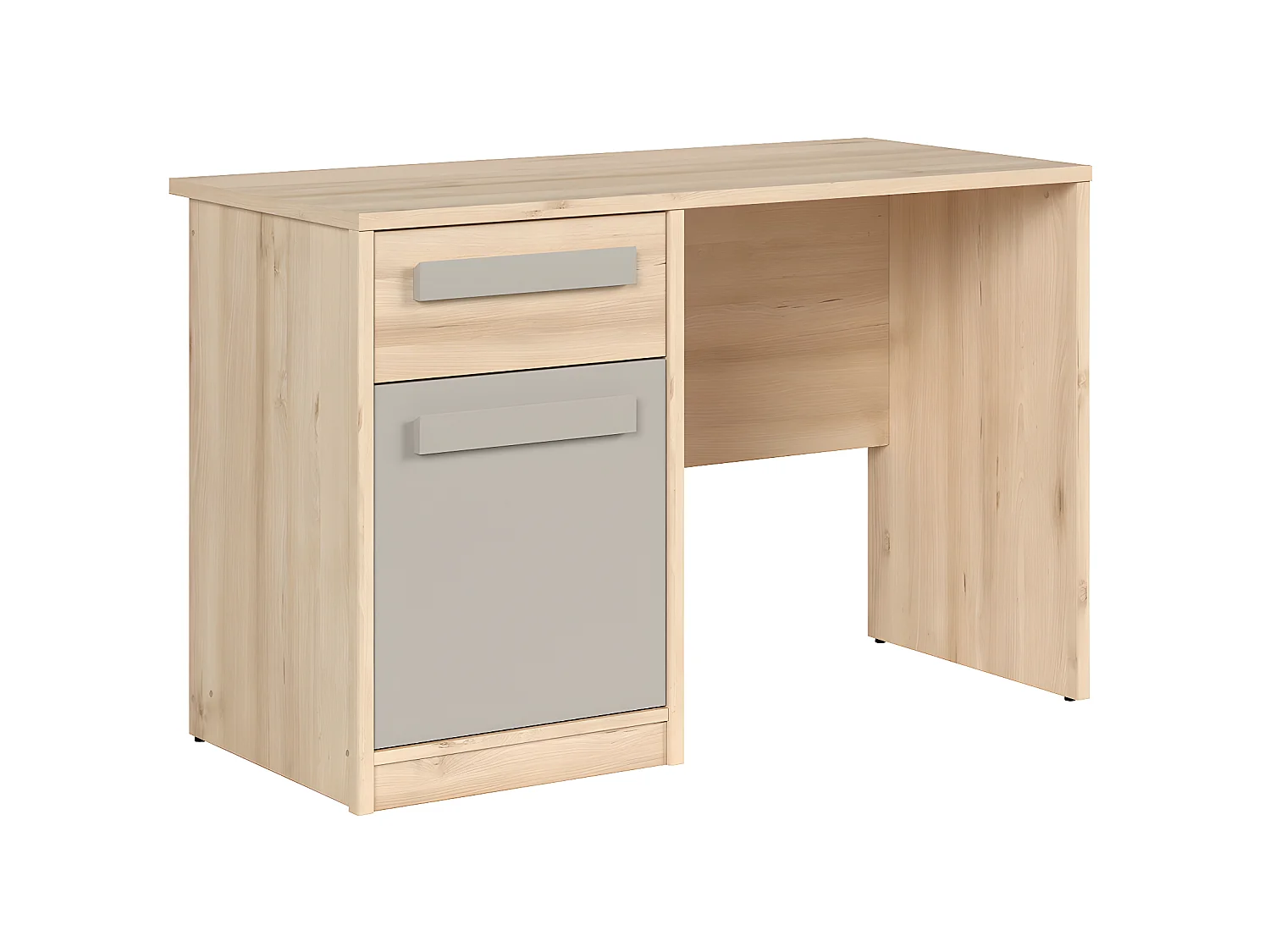 1 lade 1 deur bureau Stella Hout en Grijs