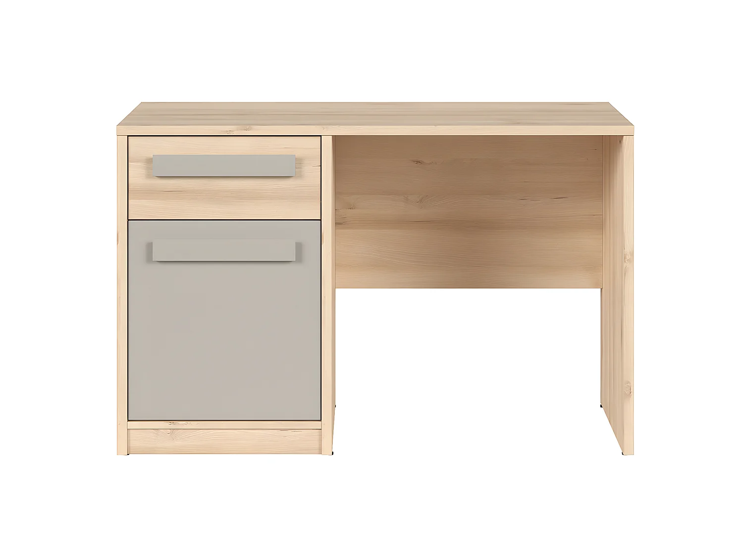 1 lade 1 deur bureau Stella Hout en Grijs