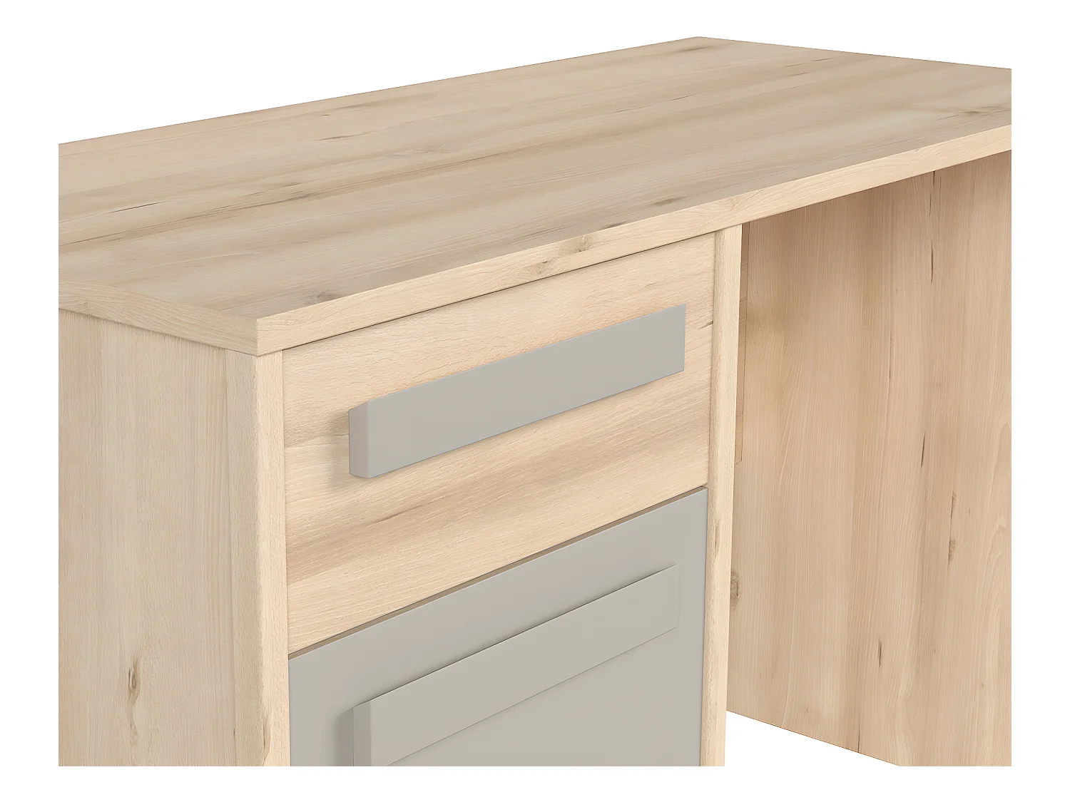 1 lade 1 deur bureau Stella Hout en Grijs