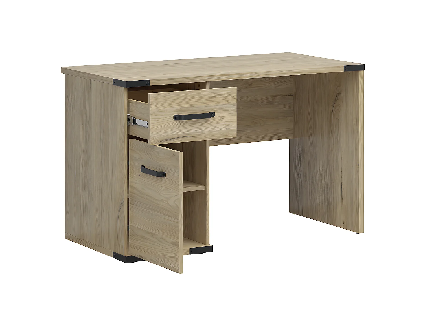 Bureau 1 tiroir 1 porte Dako Bois et Noir