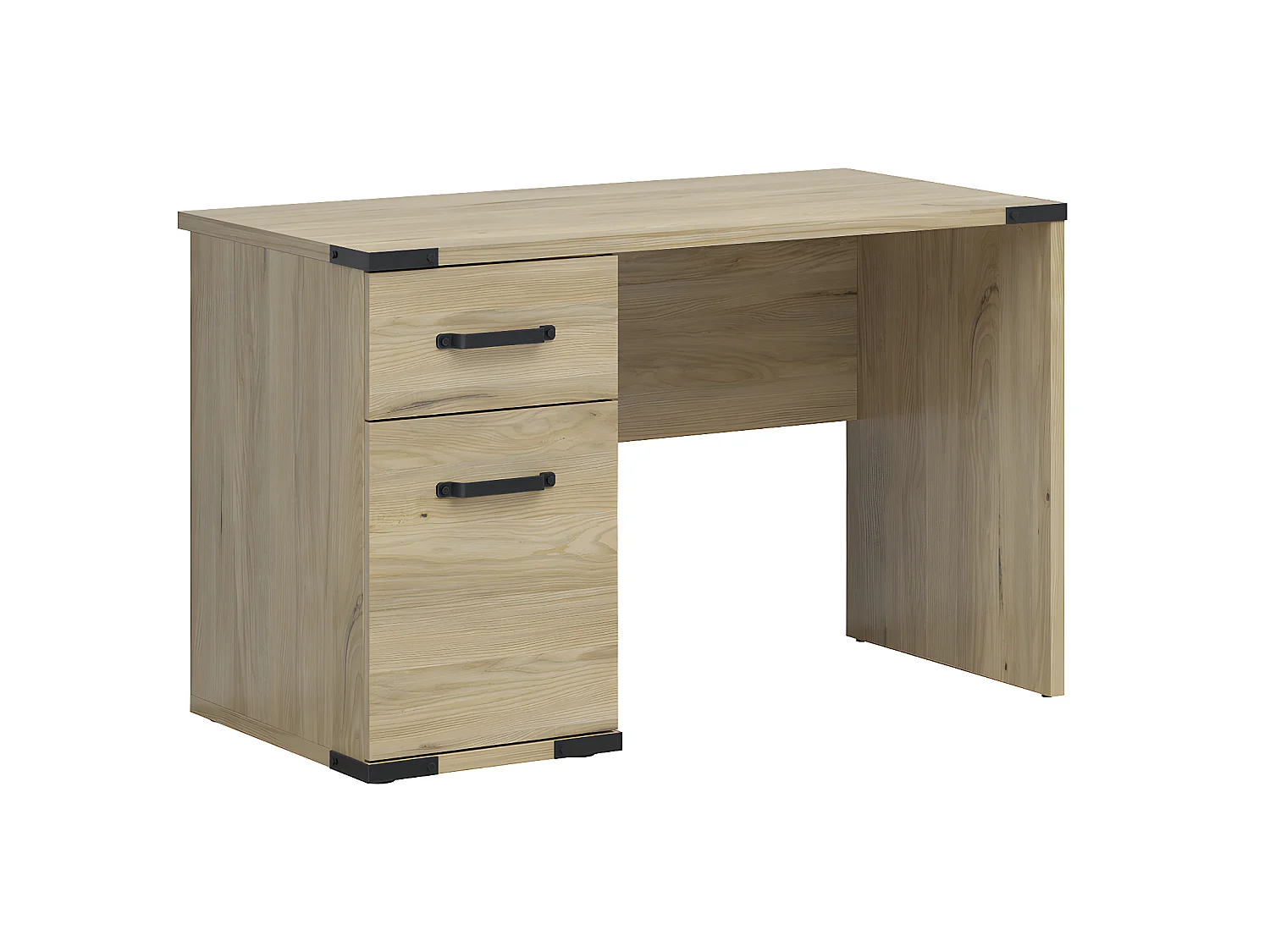 Bureau 1 tiroir 1 porte Dako Bois et Noir