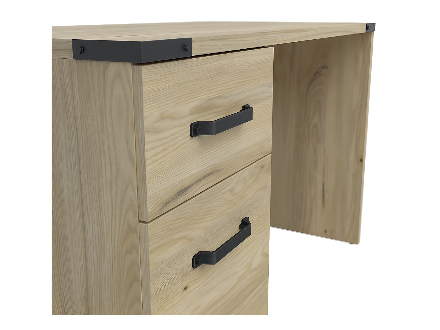 Bureau 1 tiroir 1 porte Dako Bois et Noir