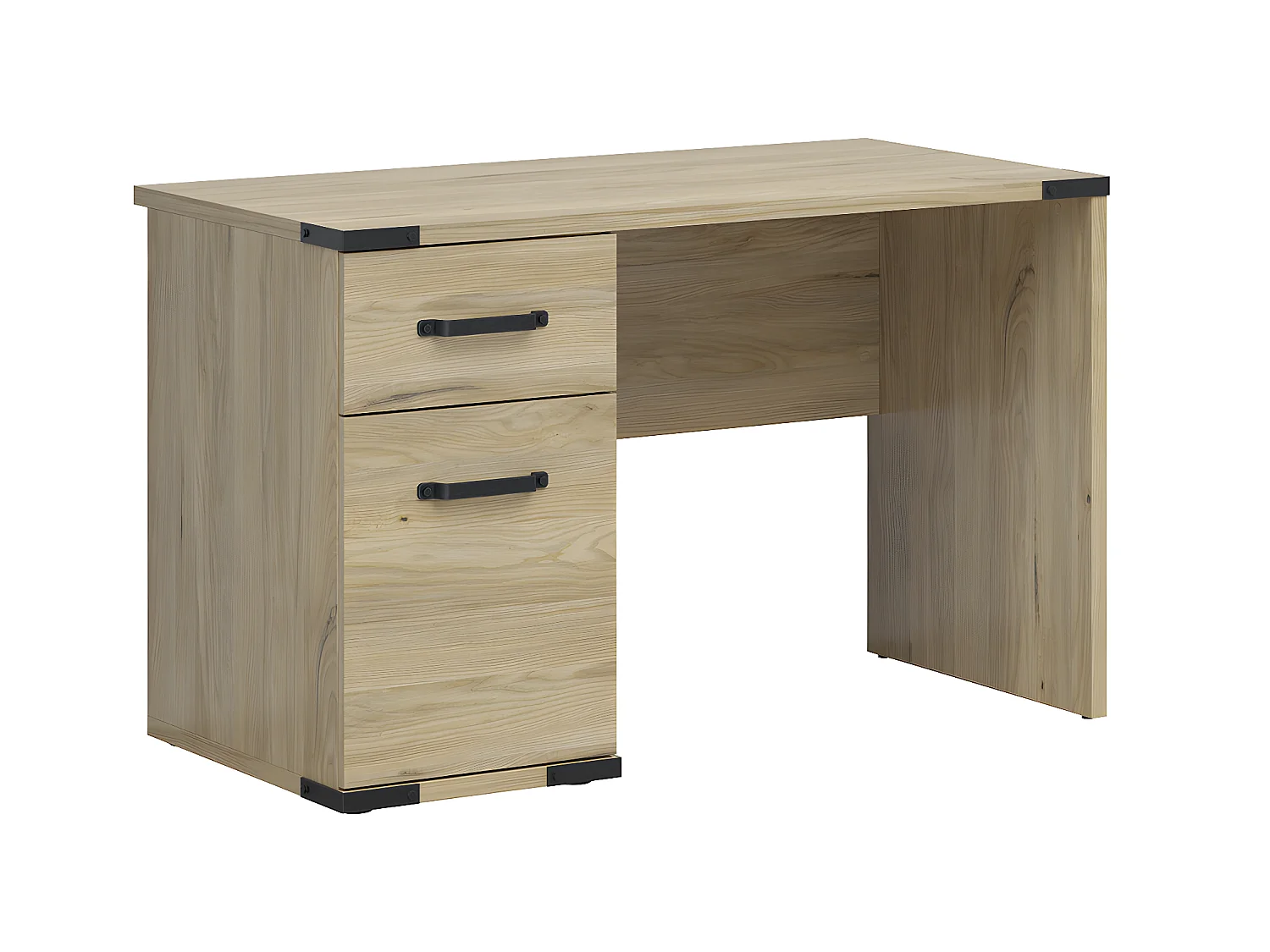 Bureau 1 tiroir 1 porte Dako Bois et Noir